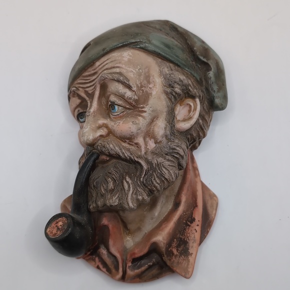 Vintage 1950's Hand Painted Lefton Porcelain Ceramic Sailor Wall Hanging Plaque - Picture 4 of 7